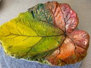 Herbstblatt Vogeltränke